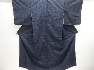 麻の葉模様織り出し十日町紬着物